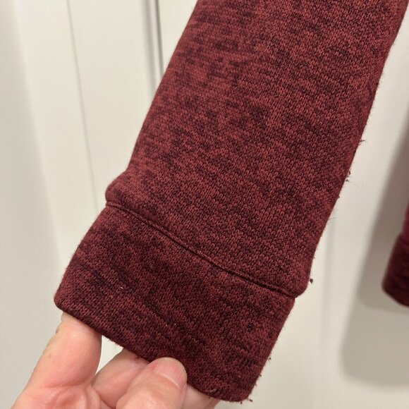 LANDS' END women's burgundy down-filled full-zip snow jacket (M) - Picture 3 of 8